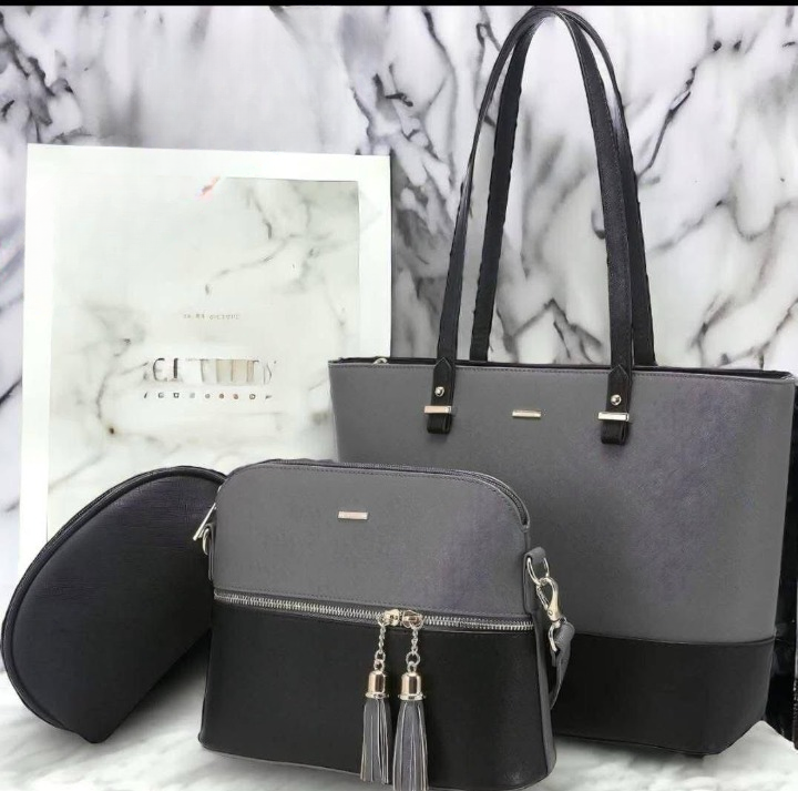 3 Piece Tote Handbag Elegant Design Premium Quality Smooth Finish Easy Carry For Daily Fashion Needs