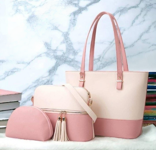 3 Piece Tote Handbag Elegant Design Premium Quality Smooth Finish Easy Carry For Daily Fashion Needs