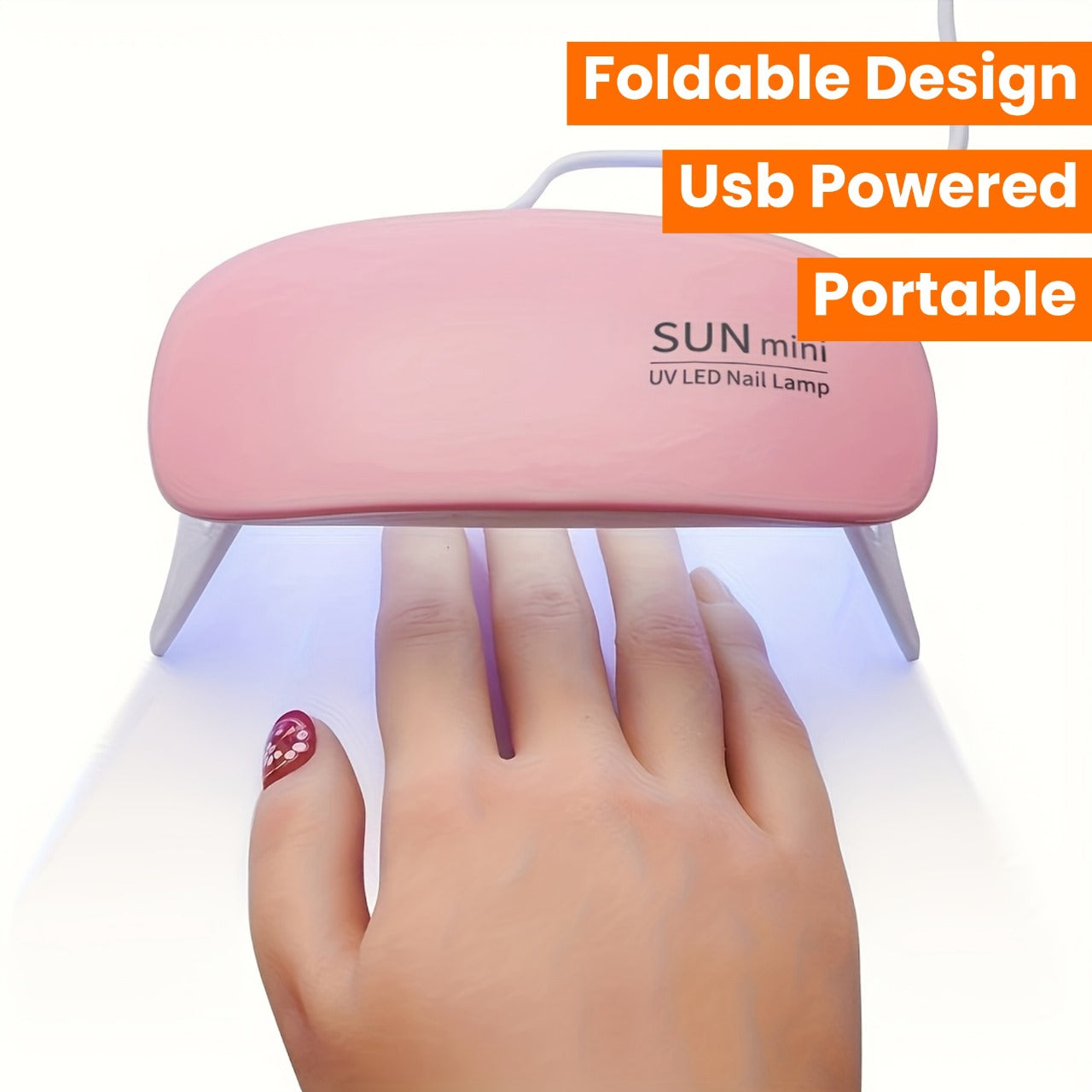 UV Led Lamp For Nails 6W Nail Lamp Light With Timer Mini Premium Quality Smooth Finish Durable Stylish And Compact Design