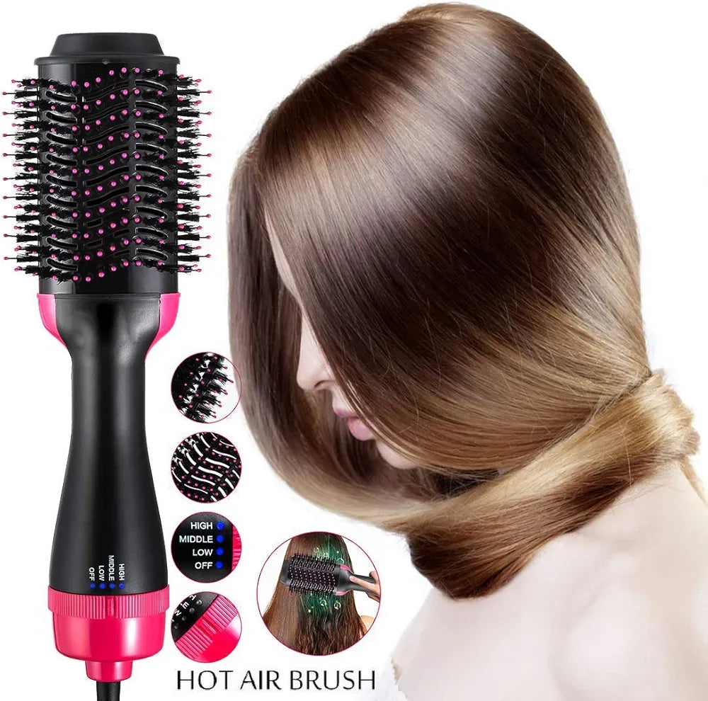 3 in 1 Hair Dryer Brush | One Step Volumizer & Styler | Dry, Straighten & Curl | Professional Hot Air Brush