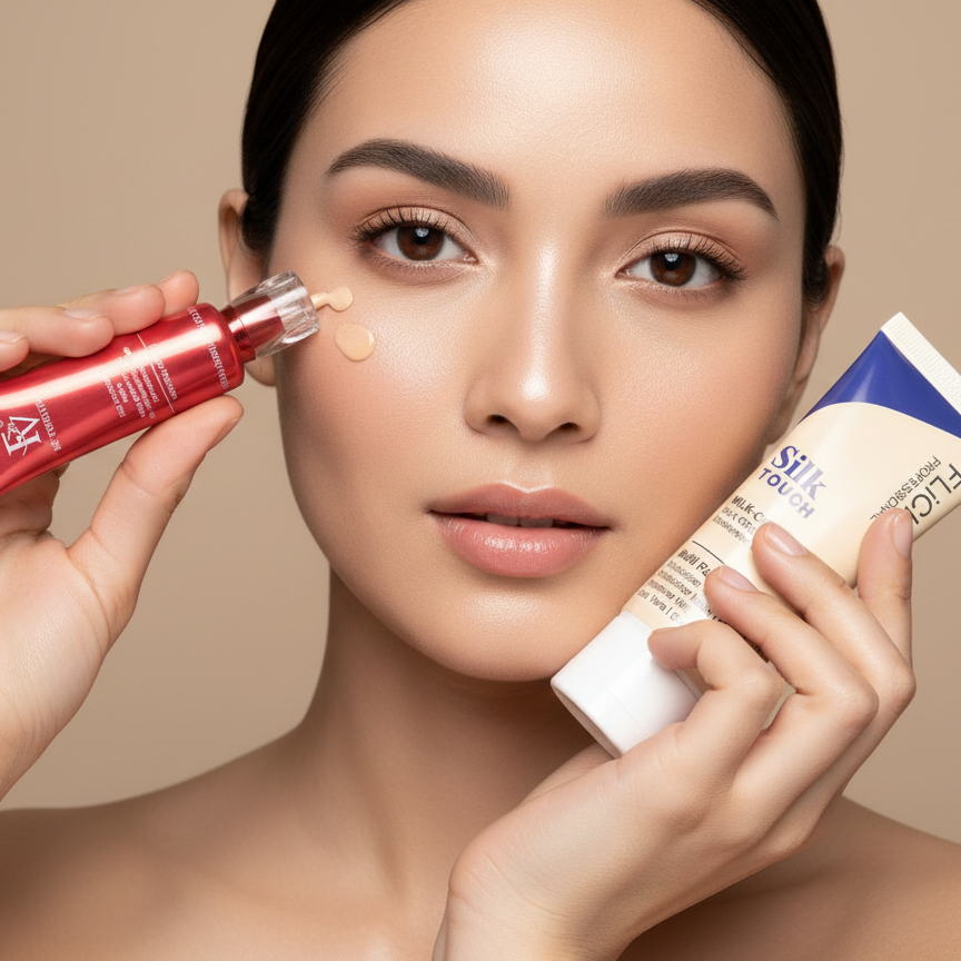 Flicka 2-in-1 Makeup Deal – Primer(60g) + Foundation(30g) Combo